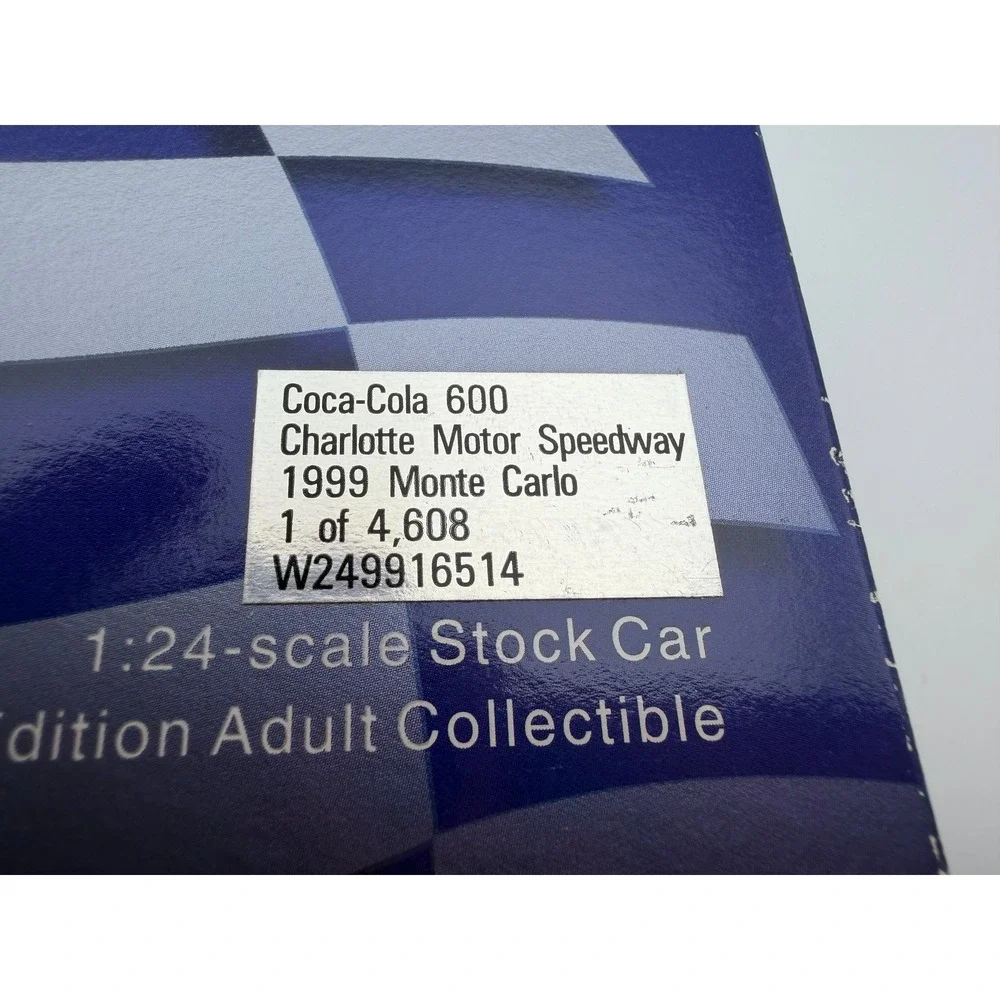 Action 1999 Coca-Cola 600 Charlotte Motor Speedway Monte Carlo 1:24 W249916514